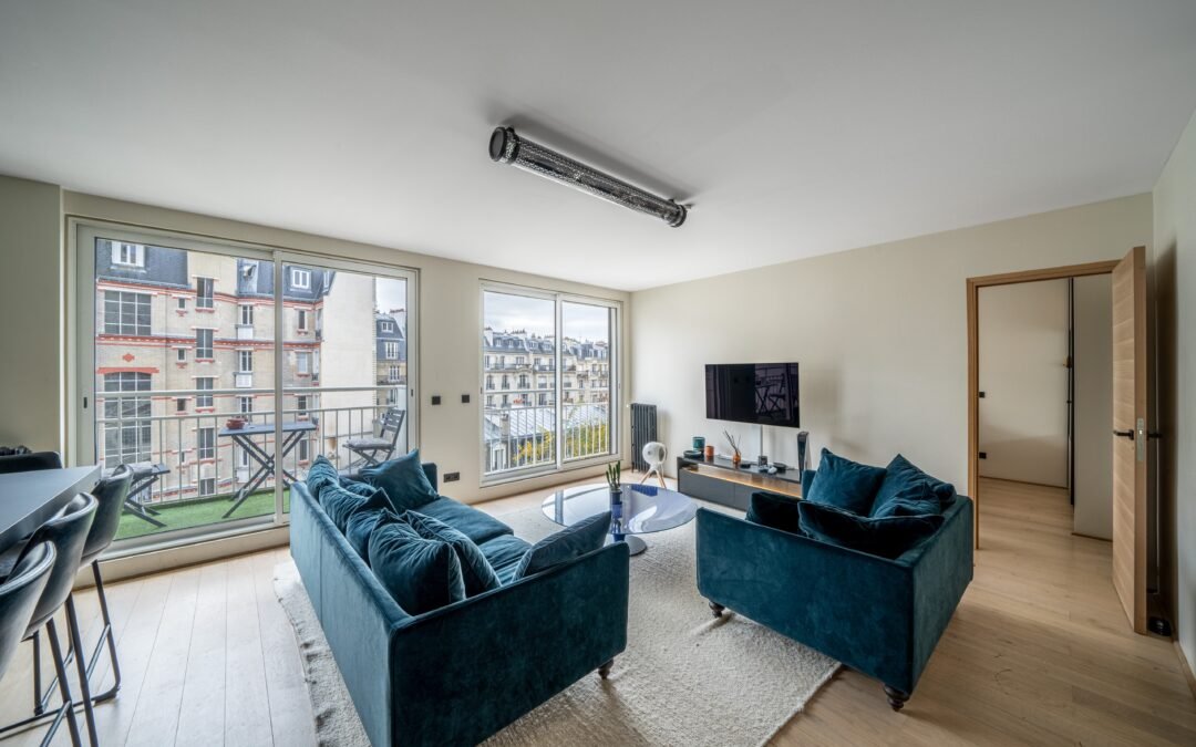 Appartement PAris 16 - balcon - vue salon et balcon -7 Appartement PAris 16 - balcon - vue salon et balcon -7